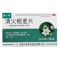 健之佳 清火栀麦片 12片*2板 清热解毒 凉血消肿 咽喉肿痛 发热牙痛