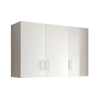 翌嘉YJ4122518 吊柜墙柜壁柜阳台柜客厅厨房卧室储物收纳柜 白色三门 900*300*600