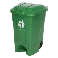 河洛伟业 户外垃圾桶 70L 个