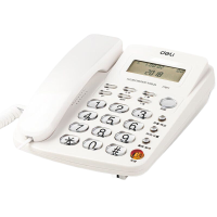 得力791数字无绳固定电话机 家用办公子母机 固定来电显示电话机 黑色