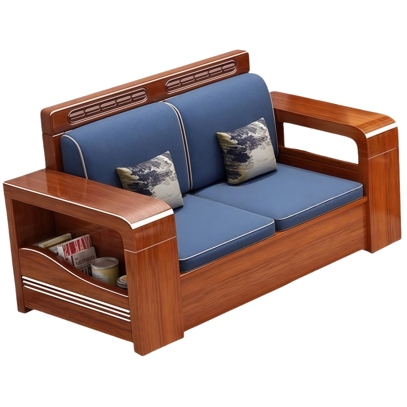 豫龙都实木沙发双人张