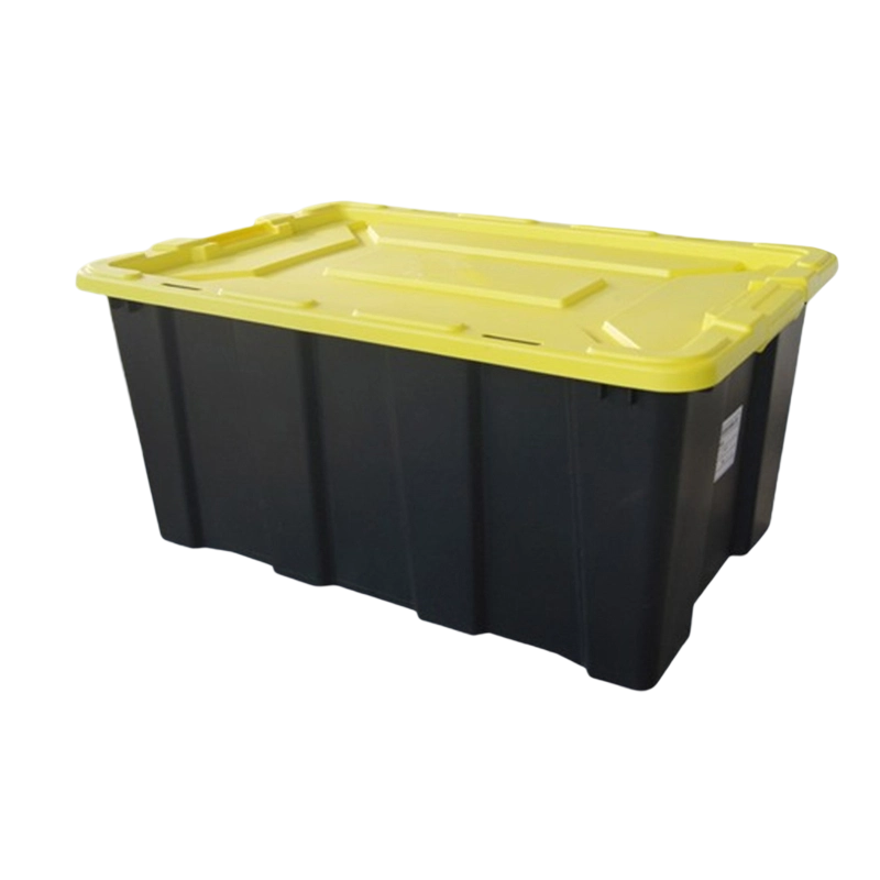 勿拍 京财祺源 家用工业风车载收纳箱户外工具收纳箱55L(新款黄盖) JCY-A983SNX002