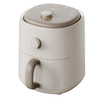 小熊(Bear)空气炸锅大功率无油烟低脂空气炸锅家用全自动智能小型电炸锅微量蒸汽嫩烤