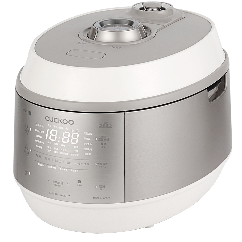 CUCKOO/福库电饭煲5L韩国原装进口家用多功能智能大容量高颜值电压力锅CRP-KHTAS1011FWM福库双子星