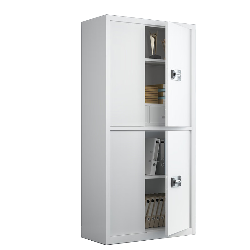 丰龙保密文件柜密码档案柜钢制办公资料柜智能密码锁通双节带斗 国保密码锁 0.6mm