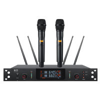 惠度(HuiDu)HDS-5200专业无线话筒一拖二真分集麦克风会议演讲舞台婚庆主持学校操场户外演唱话筒领夹款