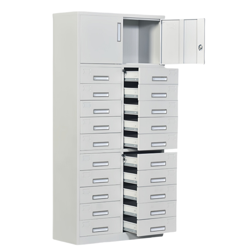 智叶舟办公资料柜2门20抽85*39*180cm台