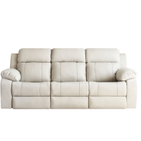 金菲罗格零靠墙头等太空沙发智能舱双三人多功能电动真皮家庭影院沙发躺椅 2.2米三人位