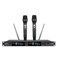 惠度(HuiDu)MR-670专业无线一拖二麦克风会议室培训多媒体舞台演出话筒抗干扰U段麦克风领夹款