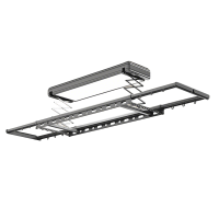 九牧(JOMOO)小牧卫浴MHZ2680电动晾衣架遥控声控智能升降家用阳台自动烘干凉晒衣架杆LED照明遥控横杆-不安装