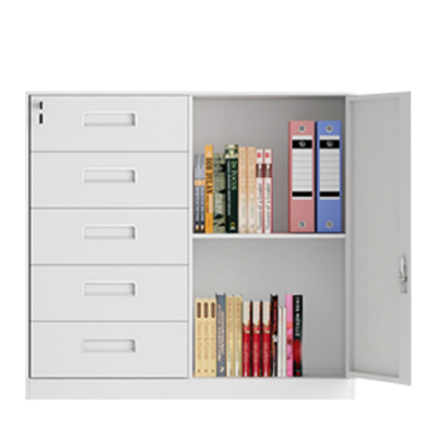 智叶舟矮柜五斗一门750*390*700mm台