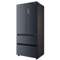 美的(Midea)家用电冰箱智能一级 508升法式对开多门四开门 除菌净味双系统 BCD-508WTPZM(E)莫兰迪灰