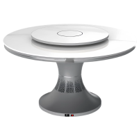 桌中皇电暖桌家用可取暖的圆餐桌多功能餐厅圆桌电暖炉烤火桌子