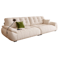 豆腐块沙发意式黑色真皮沙发客厅高端直排牛皮