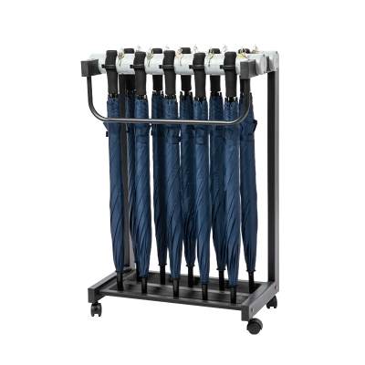 翌嘉YJ4122849 雨伞架大容量伞架商用酒店铁艺含锁雨伞收纳架 10头含10把伞