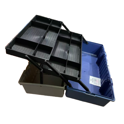 高松Takama17寸塑料五金工具箱手提式三层折叠(工业级)加厚工具箱收纳箱 999012/个