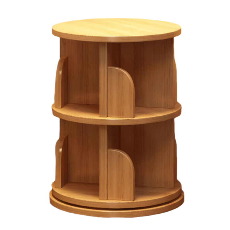 璎惠 旋转书架 两层 台