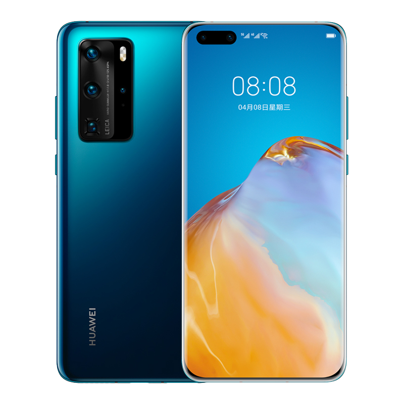[二手95成新]华为P40 PRO 深海蓝 8G+256G全网通安卓手机6.58英寸屏麒麟990双卡娱乐拍照备用5G手机