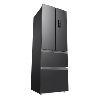 美的(Midea)家用电冰箱 一级能效双变频325升多门四开门小型超薄风冷无霜节能低噪BCD-325WFPM(E)布朗棕