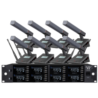 惠度(HuiDu)MA-08E专业无线U段调频话筒一拖八话筒会议培训舞台麦克风鹅颈款