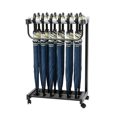 翌嘉YJ4122853 雨伞架大容量伞架商用酒店铁艺含锁雨伞收纳架 12头含12把伞