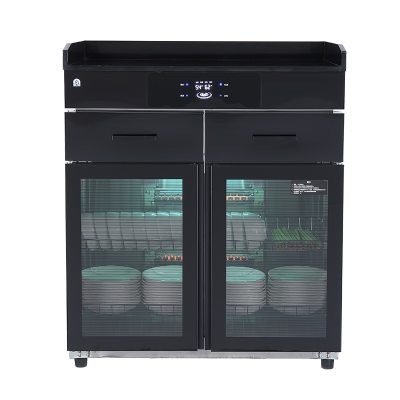 容声消毒柜家用消毒碗柜商用餐边柜茶水柜大容量大理石抽屉消毒柜A03一星级 178L 85cm双门两层带抽屉A03