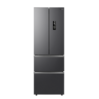 美的(Midea)家用电冰箱 一级能效双变频325升多门四开门小型超薄风冷无霜节能低噪BCD-325WFPM(E)布朗棕