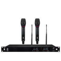 惠度(HuiDu)ART-200专业无线一拖二话筒真分集ID数字编码会议话筒扫频抗干扰会议麦克风混搭款