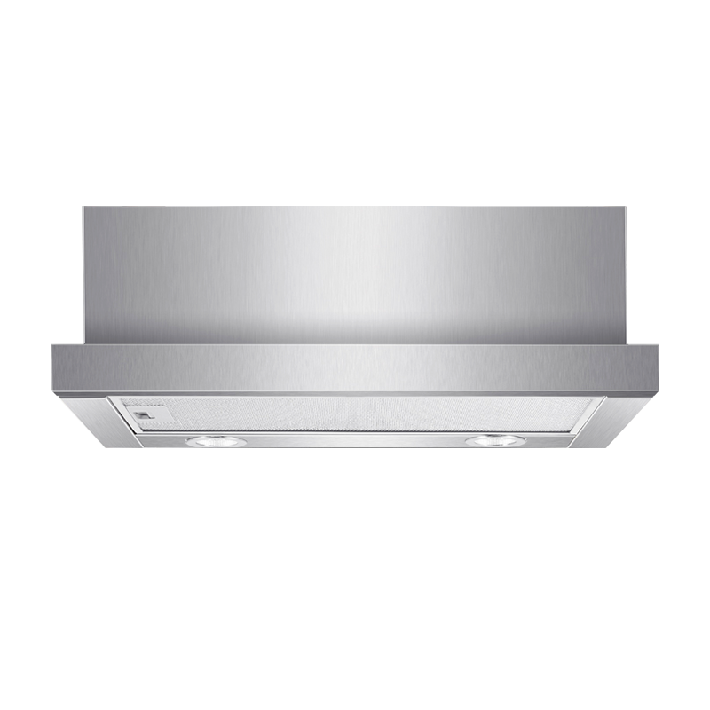 欢呼好太太 抽油烟机抽拉式600mm小尺寸欧式不锈钢顶吸式公寓出租房商用家用大吸力小型小户型隐藏式吸烟机单烟机C-130