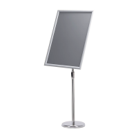 翌嘉YJ5011535 A2立牌指示牌酒店导向牌立式广告牌指引牌落地展示牌 银色直角