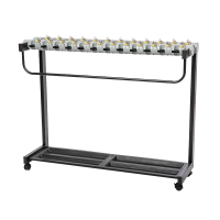 翌嘉YJ4122868 雨伞架大容量伞架商用酒店铁艺含锁雨伞收纳架 加高款24头