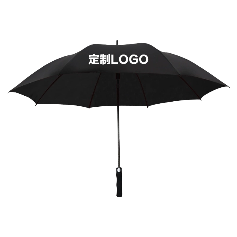 翌嘉 YJ5081605 全纤维单层雨伞 可定制logo可印图案 黑色 伞直径150cm 10把起订