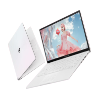 华硕a豆14 高颜值AI轻薄笔记本电脑(13代i5-1334U 24G 1T 14英寸护眼屏 豆叮AI助手) 栀子幻白