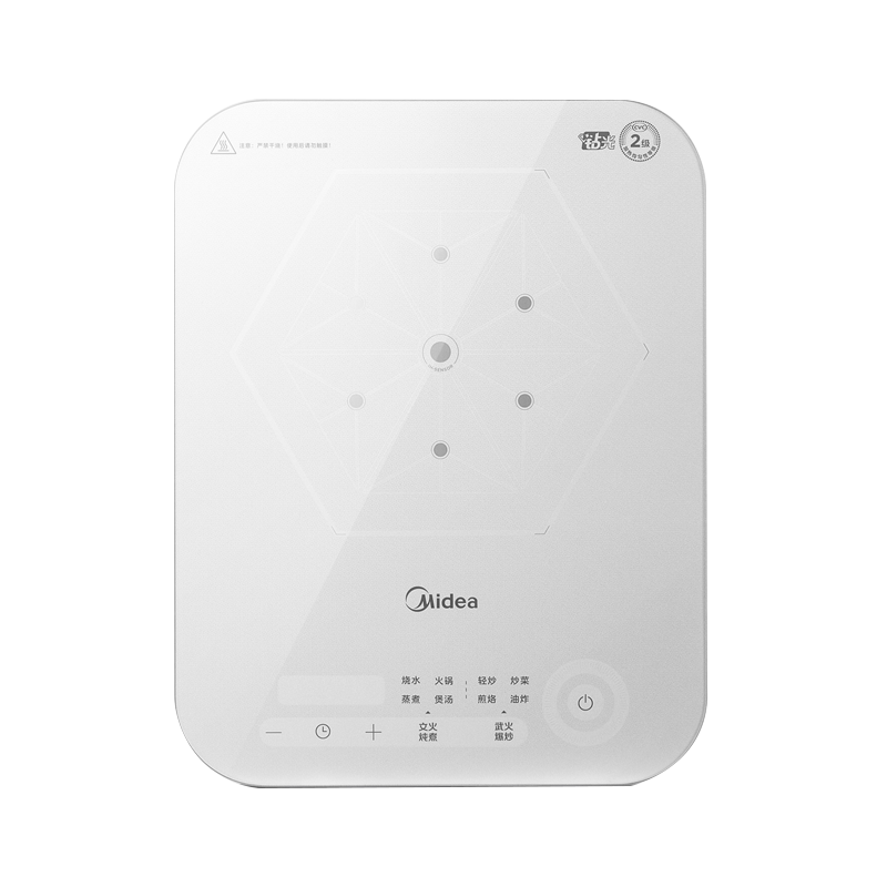 美的(Midea)电磁炉188大线圈大面板2200W大功率触控防水电磁炉9档火力恒匀火加热电磁灶C22-MICCA902
