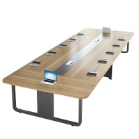 汐 会议接待桌 4m桌+14椅 套