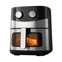 荣事达空气炸锅RS-AF5296升大容量金属内锅微电脑控制显示屏功能金属外观