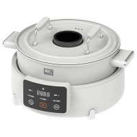 利仁QWHG-D5568电火锅分体式鸳鸯锅不粘火锅涮烤多功能料理锅