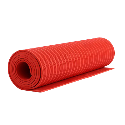 典虎 绝缘垫 红色条纹8mm*1m*5m 卷