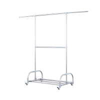 翌嘉YJ-E1-202 202不锈钢晾衣架移动伸缩有鞋架晒衣架 不可升降高度款 800*520*1450