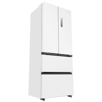 美的446升法式多门四开门超薄纯平全嵌底部散热一级能效无霜变频大容量家用冰箱MR-468WUFPZE流苏白