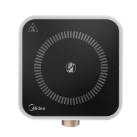 美的电陶炉MC-HW08EF11家用800W微晶面板旋钮操作保温设计电磁炉红外加热