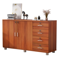 智叶舟文件资料柜两门四抽120*40*80cm台