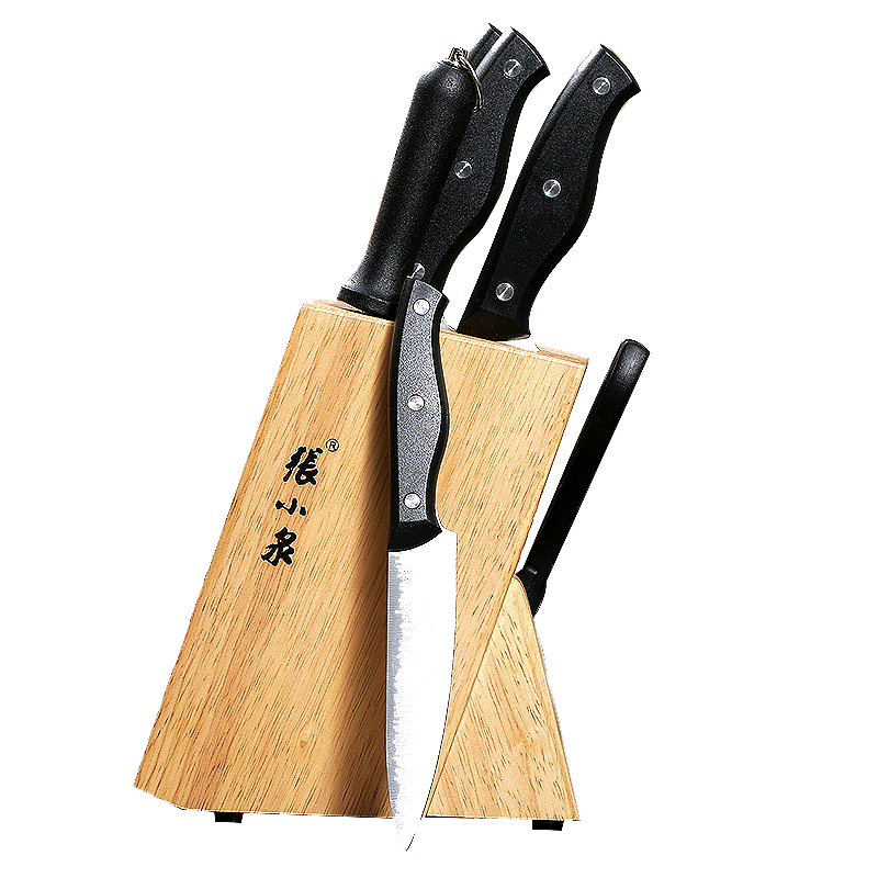 张小泉刀具套装家用全套不锈钢菜刀厨房切片刀砍骨刀水果刀锋利切肉厨具 刀具七件套 赠菜板