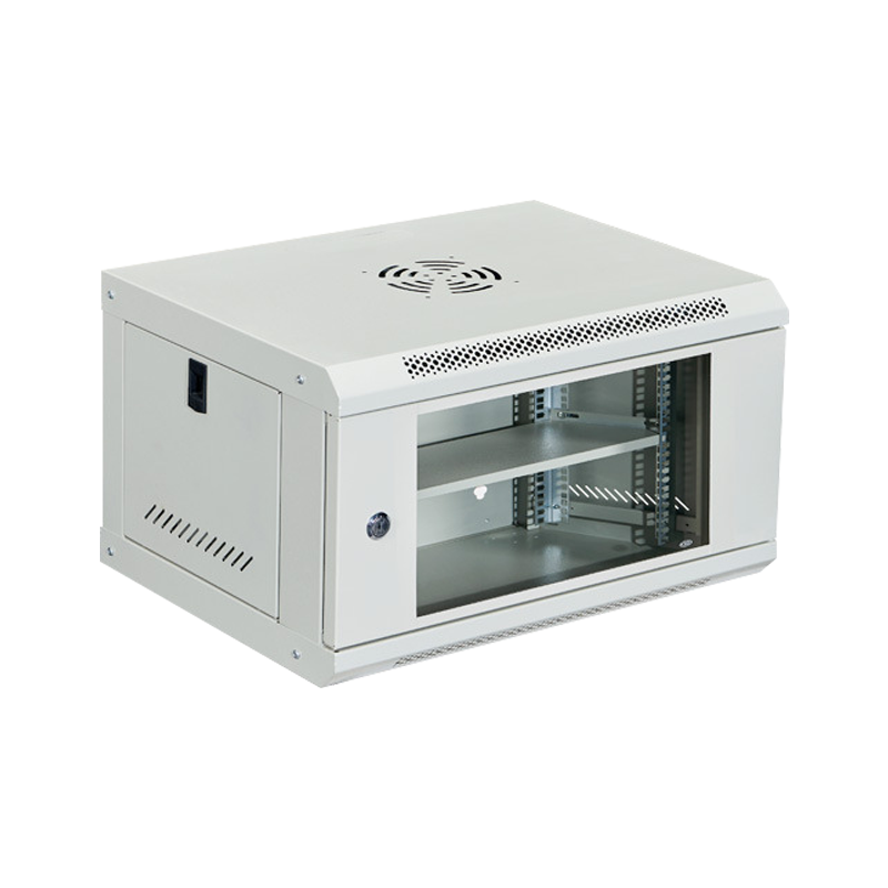 翌嘉 YJ5011637壁挂网络机柜网线理线柜 4u玻璃门白色