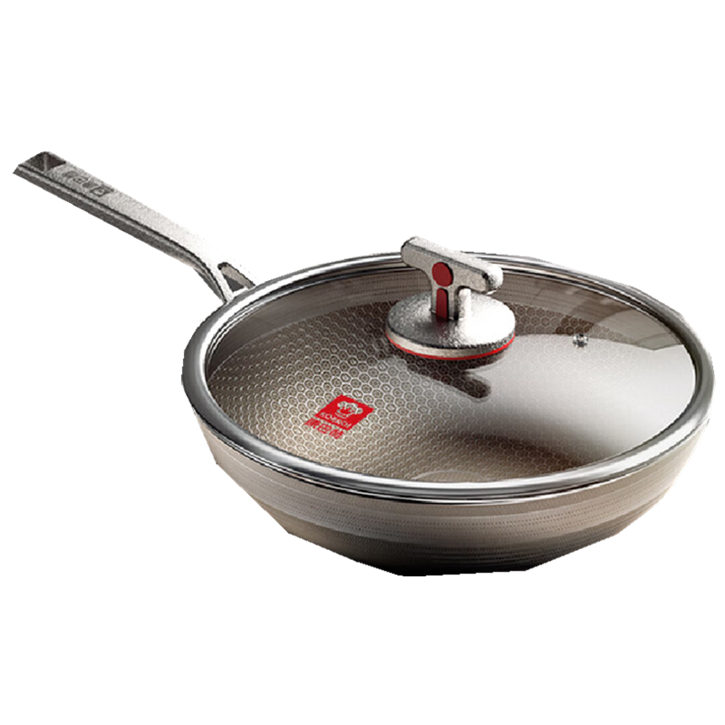 康巴赫-0氟钛蜂窝炒锅炒菜锅LPB-C32T 32cm