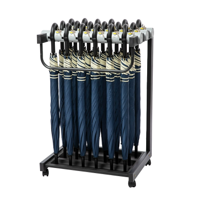 翌嘉YJ4122861 雨伞架大容量伞架商用酒店铁艺含锁雨伞收纳架 18头含18把伞