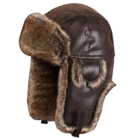 豫汉迎雷锋帽皮革