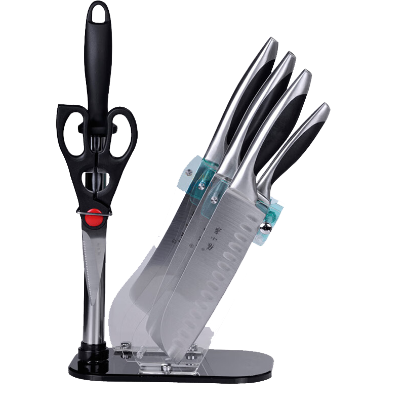 张小泉刀具套装正宗家用菜刀切片刀砍骨刀水果刀全套不锈钢厨房套刀锋利 厨具七件套