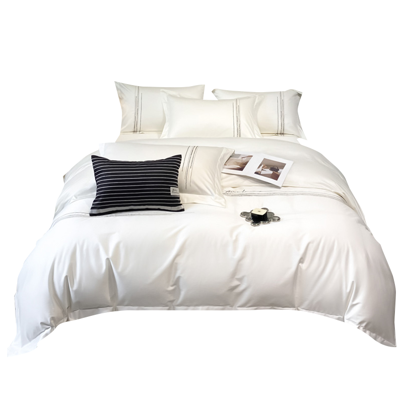 天山柔 1.5/1.8m床 1.8m/2.0m床 全棉素色 四件套 (计价单位:套)