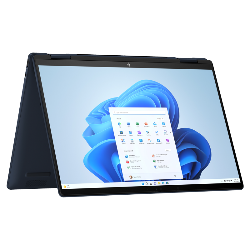 惠普Envy14 X360轻薄翻转触摸屏360°笔记本电脑Ultra 5-125U蓝16G 14-fc0111TU